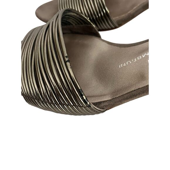 AGL Mary Kate Block Heel Sandals •36.5/ 6.5• Attilio Giusti Leombruni Suede $395 - Picture 6 of 11